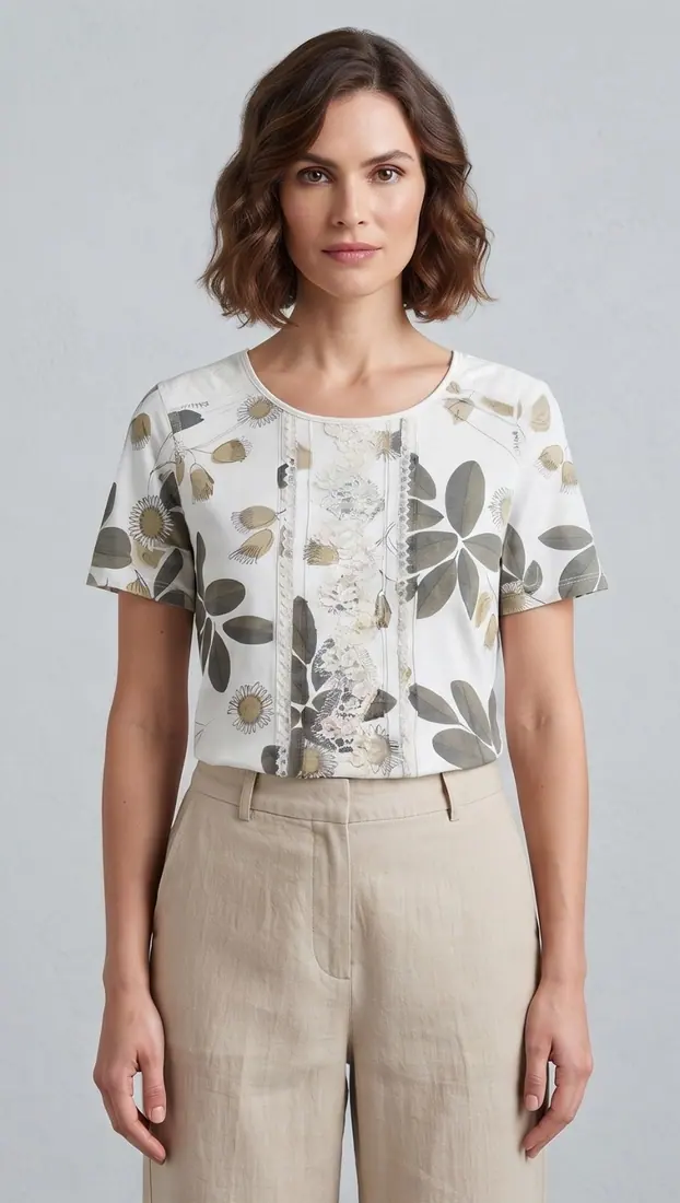 DilliDeal white floral top